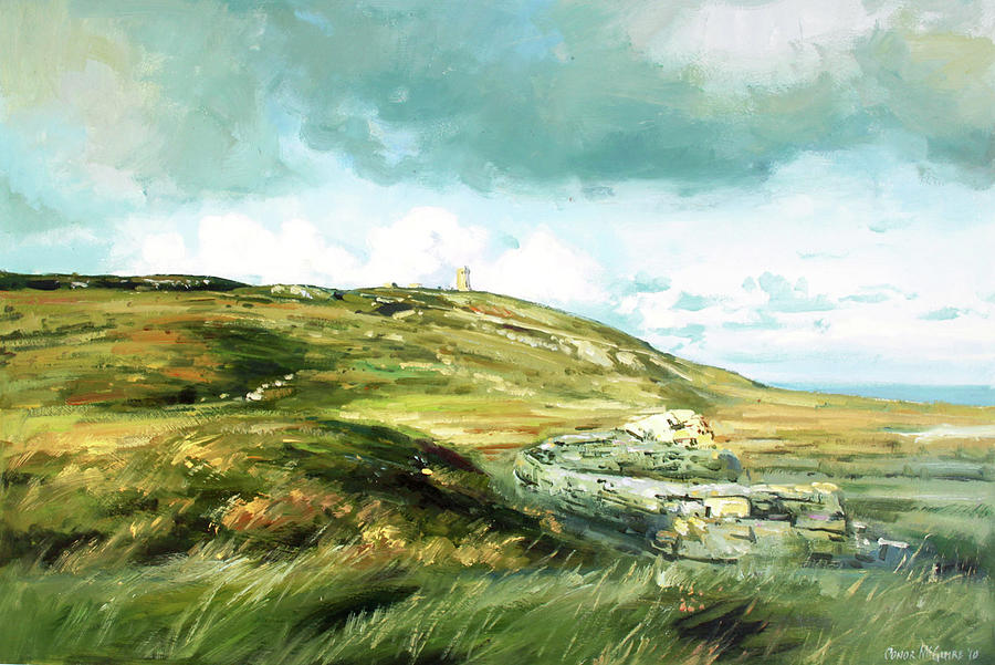 Landscape Painting - Malin Head Ireland by Conor McGuire