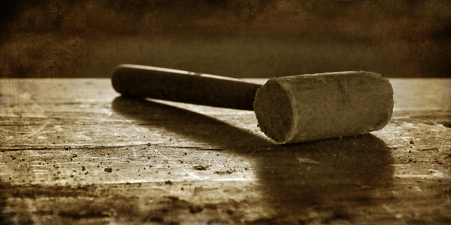 Mallet - Wooden Hammer Photograph by Nikolyn McDonald