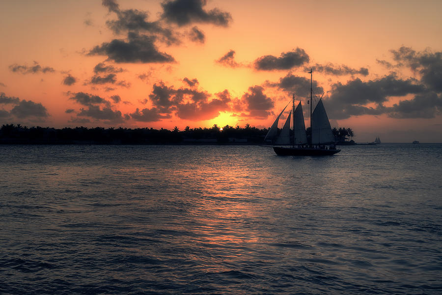 Sunset Photograph - Mallory Square Sunset - Key West by Kim Hojnacki