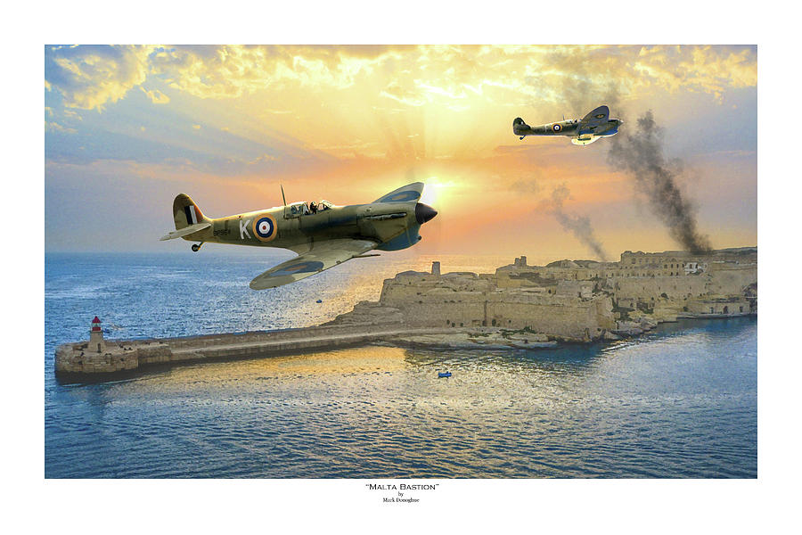 Malta Bastion - Titled Digital Art by Mark Donoghue