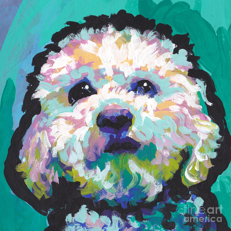 Malted Milky Poo Painting by Lea S