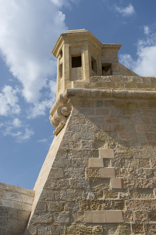 Maltese Knights Legacy - Fort St Elmo Bastion Watch Tower Photograph by Georgia Mizuleva