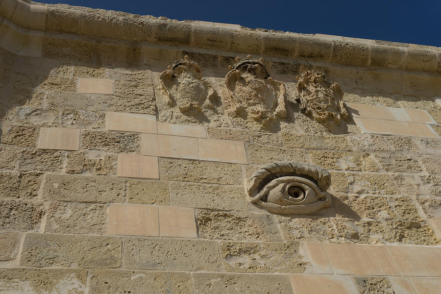 Maltese Symbols - Eye of Osiris for Luck and Protection Photograph by Georgia Mizuleva