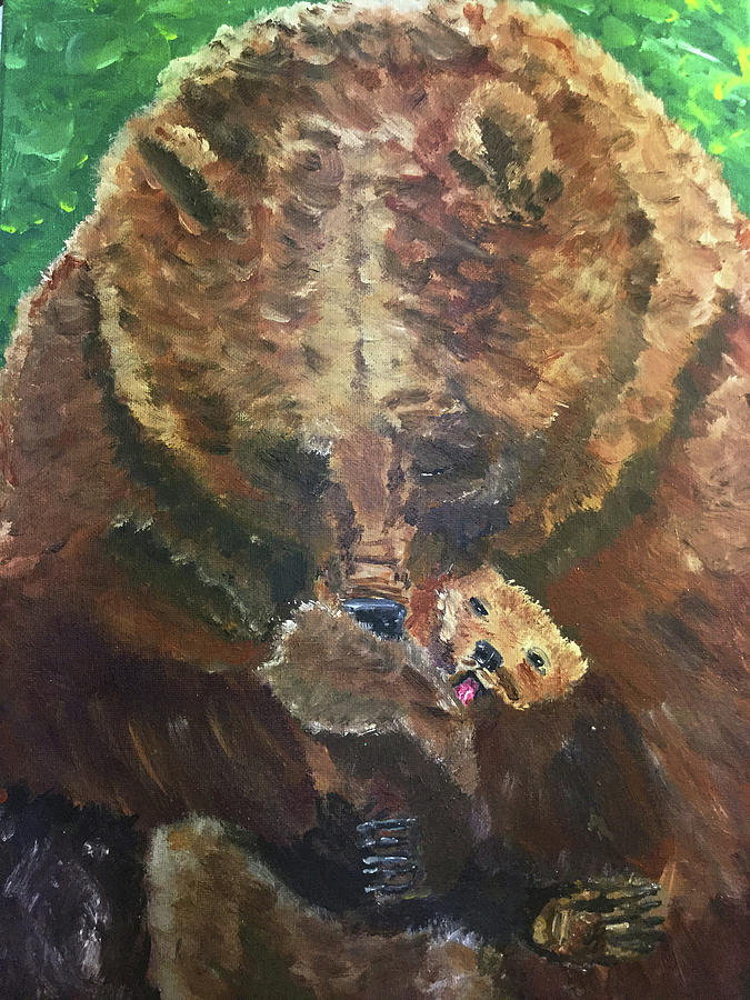 Bear Painting - Mama Bear by Dennis Wilson