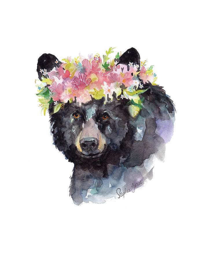 Wildlife Painting - Mama Bear by Stephie Jones