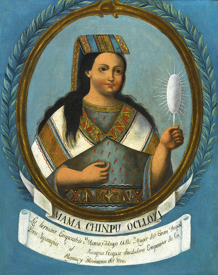 Mama Chinpu Oclloxi Painting by Cuzco School