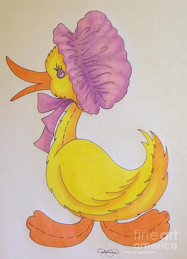 mother duck drawing