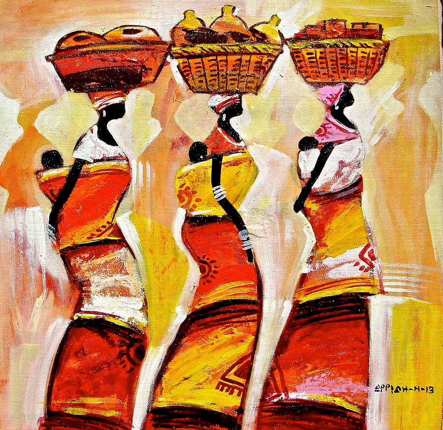 Mamas Weight Painting by Appiah Ntiaw