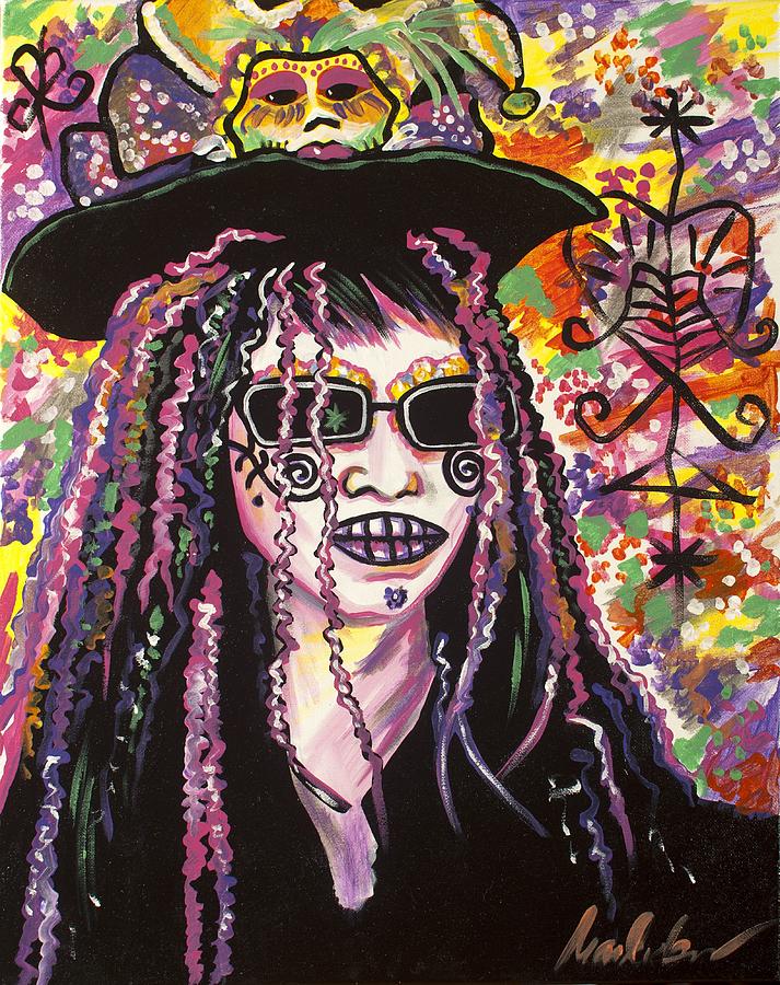 Voodoo New Orleans Painting - Mammawannabone by Mardi Claw