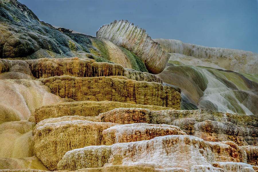Mammoth Hot Springs, Palette Springs, in Yellowstone Photograph by Marilyn Burton