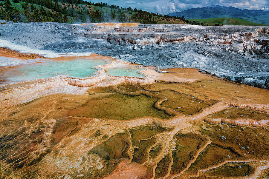 Mammoth Hot Springs Yellowstone NP_GRK7813_05282018-HDR  Photograph by Greg Kluempers