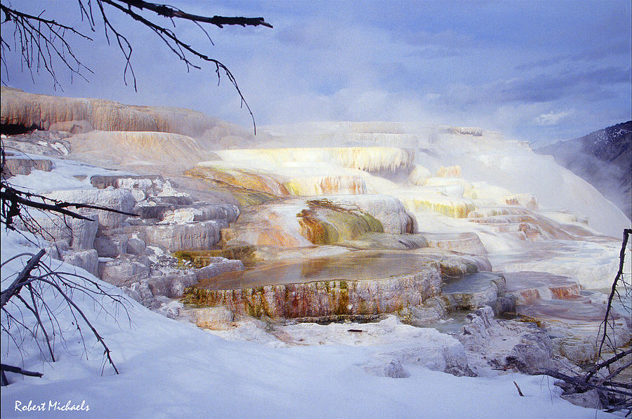 Mammoth Hot Springs-Yellowstone Photograph by Robert Michaels