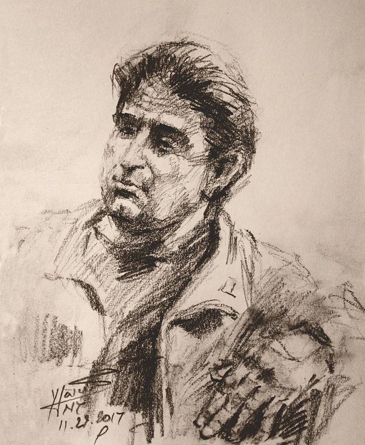 Man 5 Drawing by Ylli Haruni - Fine Art America