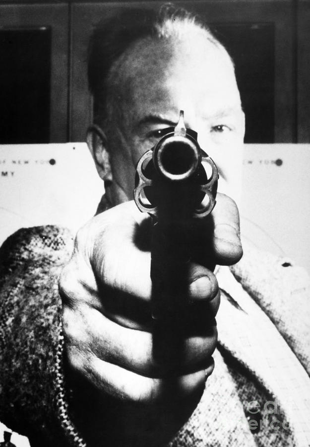 Man Aiming Revolver At You Photograph by Granger