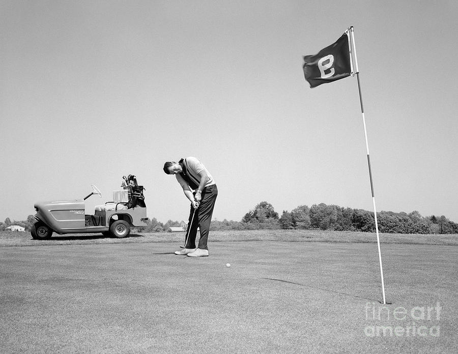 Man Golfing, C.1960s Photograph by H. Armstrong Roberts/ClassicStock