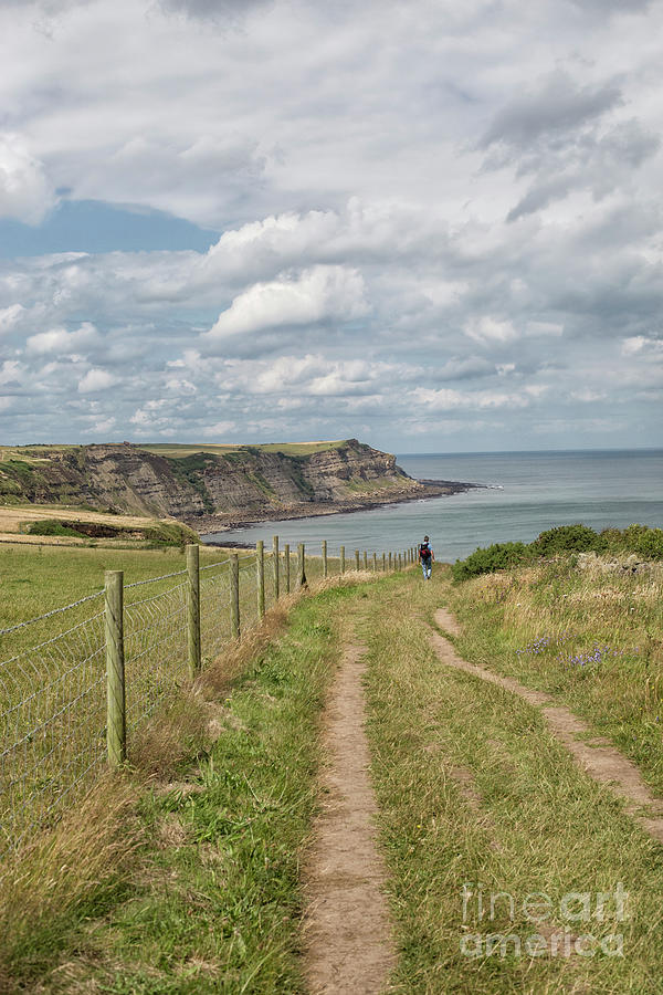 Man hiking in Yorkshire Photograph by Patricia Hofmeester