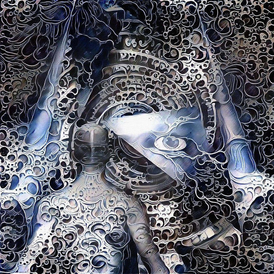 Man in abstract Digital Art by Bruce Rolff