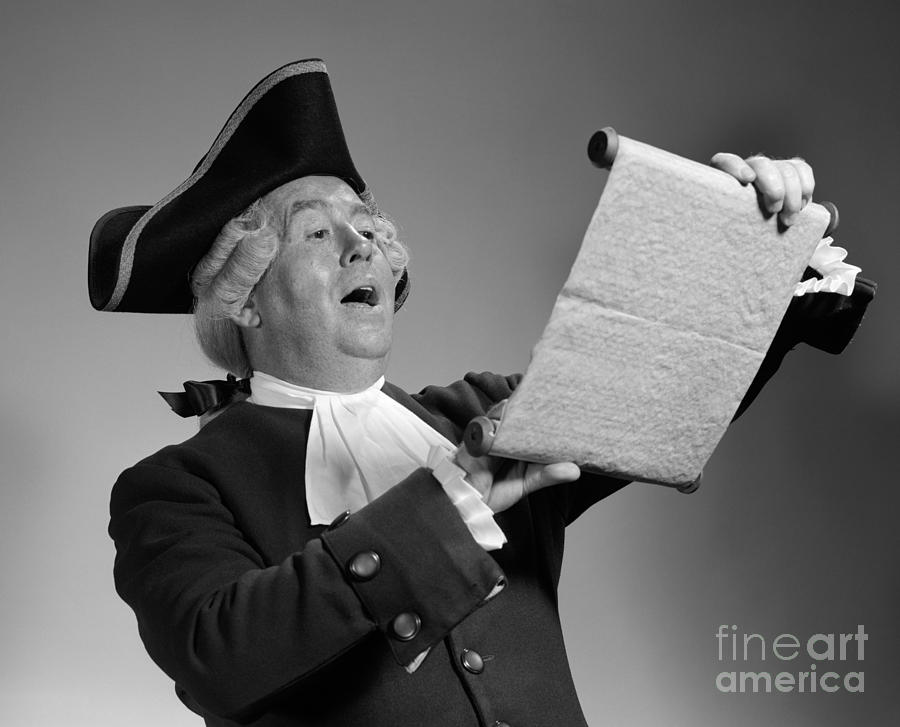 Man In Colonial Town Crier Costume Photograph by H. Armstrong Roberts/ClassicStock