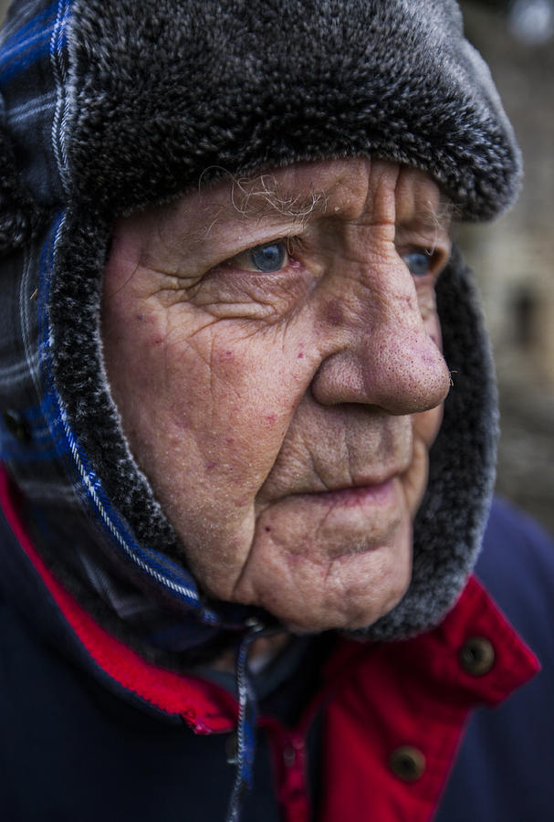 Winter Photograph - Man in Scotland by Todd Beveridge