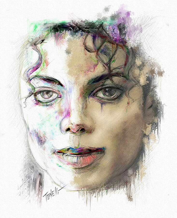 Michael Jackson Man in the mirror Mixed Media by Mark Tonelli