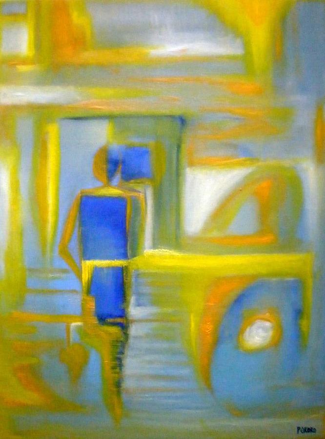 Man In The Mirror Painting by Philip Okoro - Fine Art America