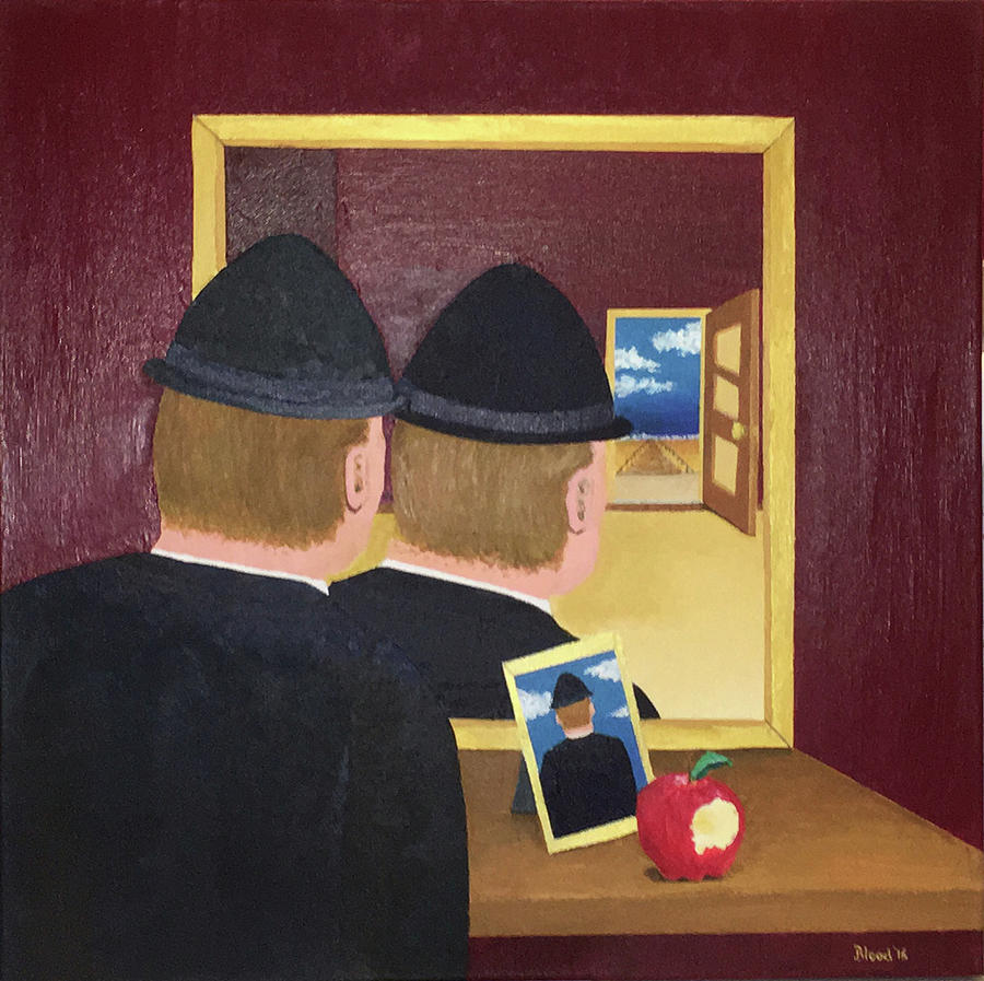 Man in the Mirror Painting by Thomas Blood