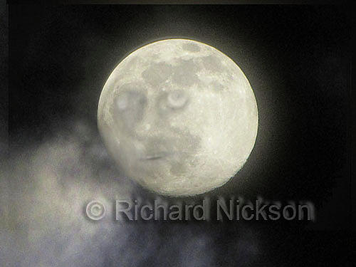 Fantasy Moon Photograph - Man In The Moon by Richard Nickson