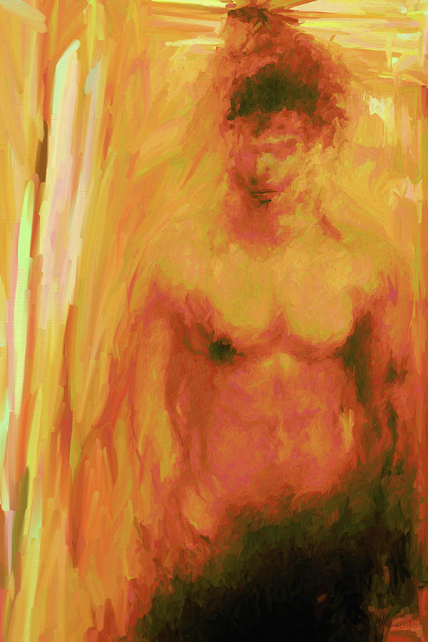 Man in Yellow Digital Art by Matthew Lindley