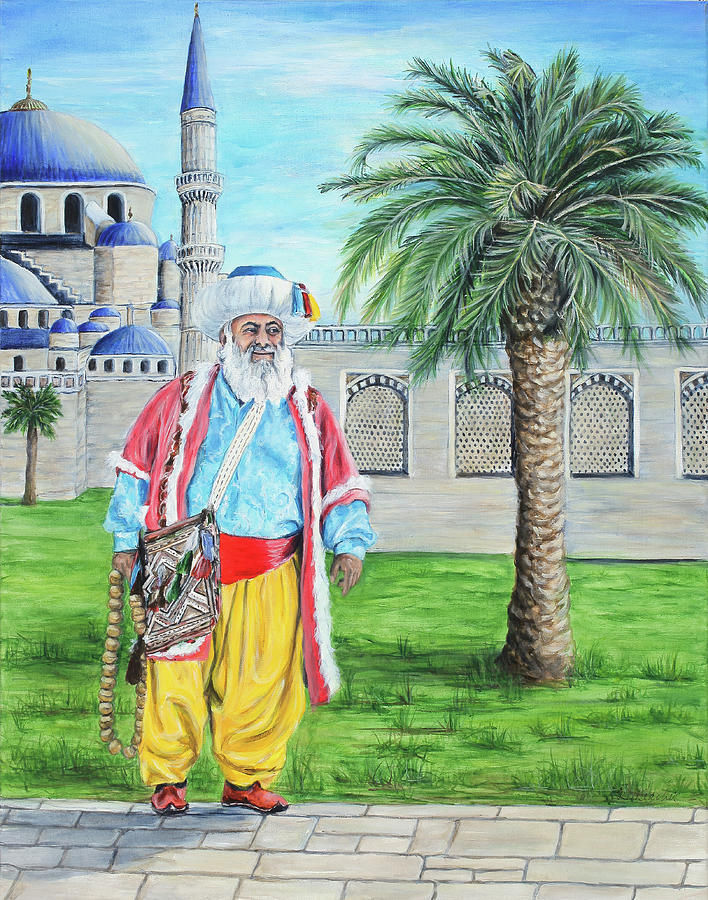 Man of Istanbul Painting by Bonnie Peacher
