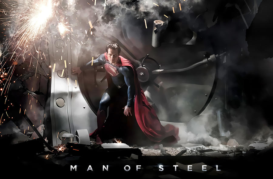 Man Of Steel Digital Art - Man Of Steel by Maye Loeser