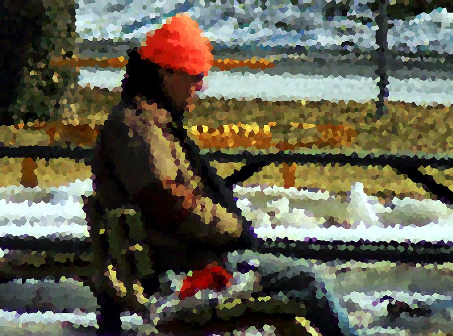 Man on park bench as art Photograph by Karl Rose