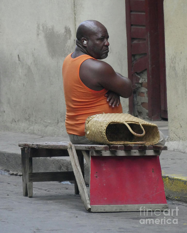 Man on the Street- Cuba Photograph by Maxine Kamin