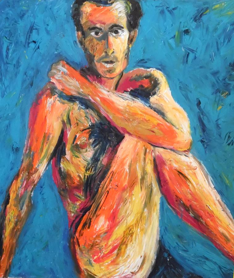 Nude Painting - Man Power by Esther Newman-Cohen