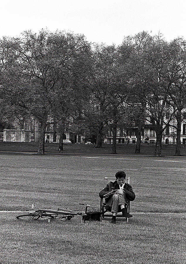Man Reading Photograph by Nancy Clendaniel