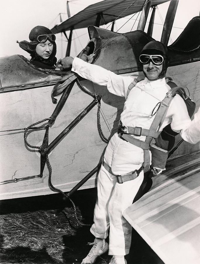 Man Ready To Skydive Photograph by Underwood Archives