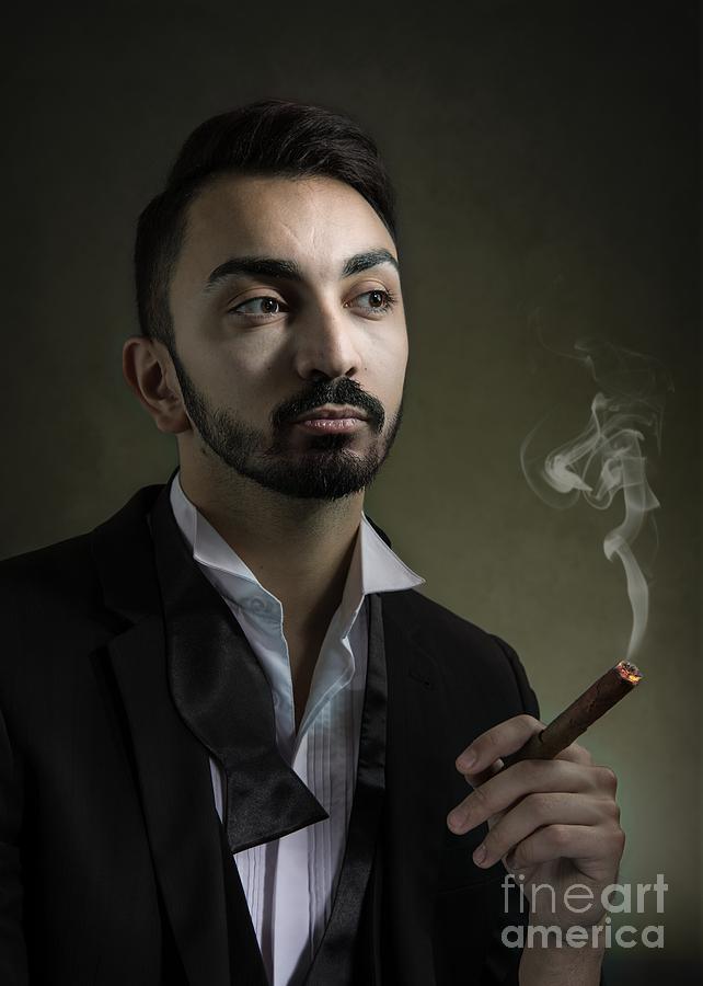 Man Smoking A Cigar Photograph By Amanda Elwell Pixels 7098