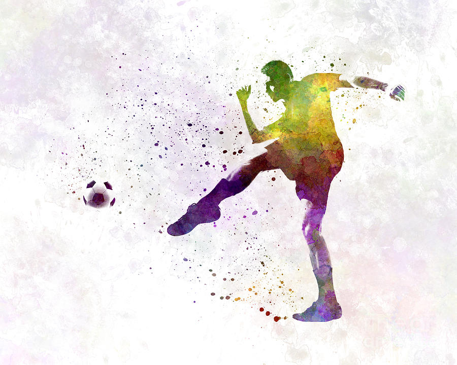 Man Soccer Football Player 15 Painting By Pablo Romero - Fine Art America