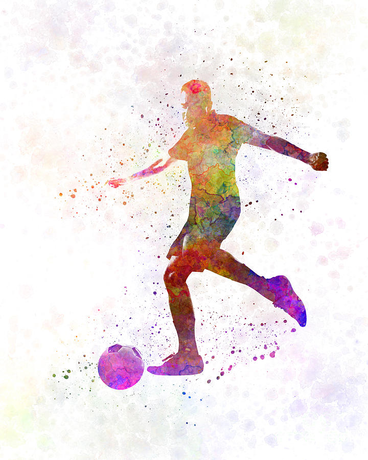 Man Soccer Football Player 16 Painting by Pablo Romero - Fine Art America