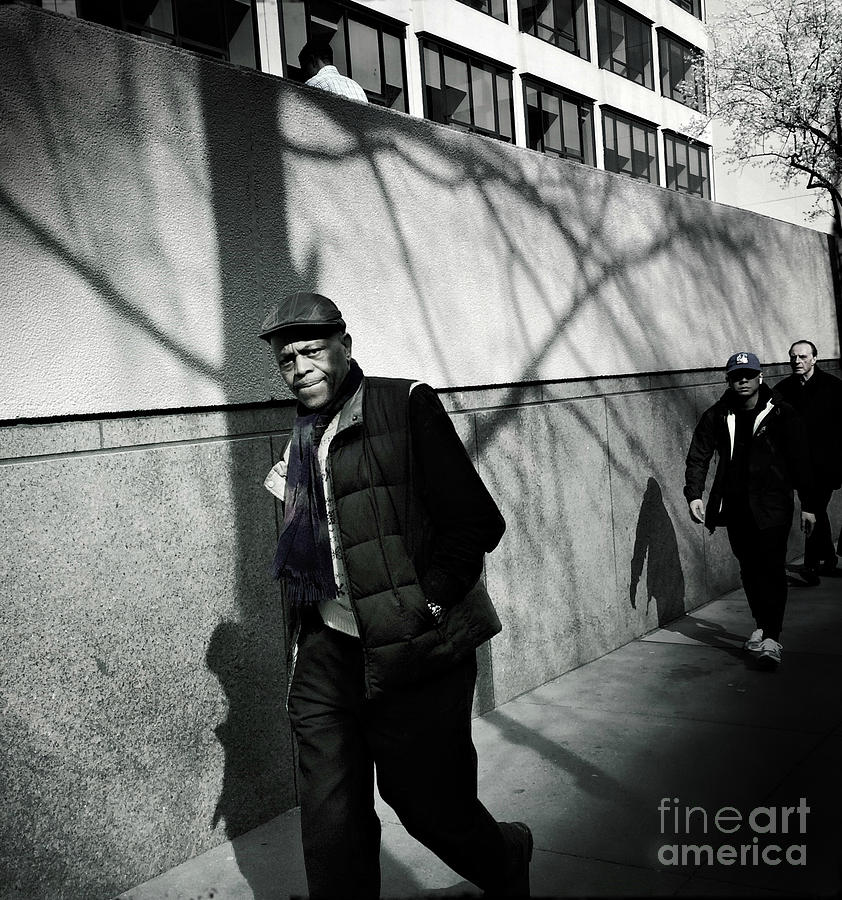 Man Walking - New York Photograph by Miriam Danar