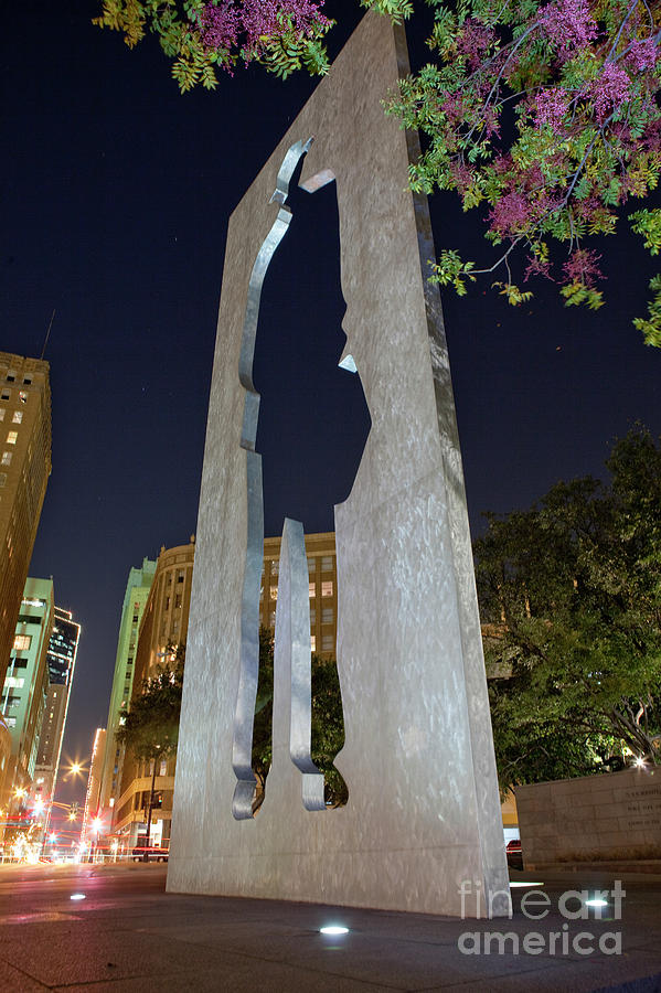 Man With A Briefcase Sculpture, Ft. Worth, Texas Photograph by Greg Kopriva