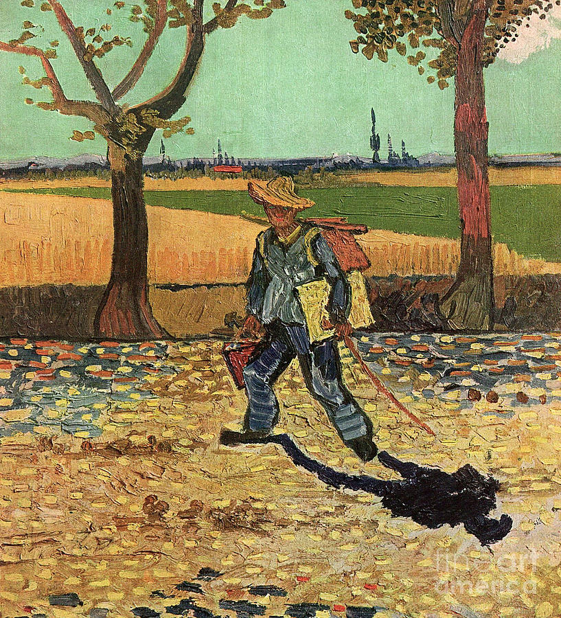 Man with Backpack, 1888 Painting by 
