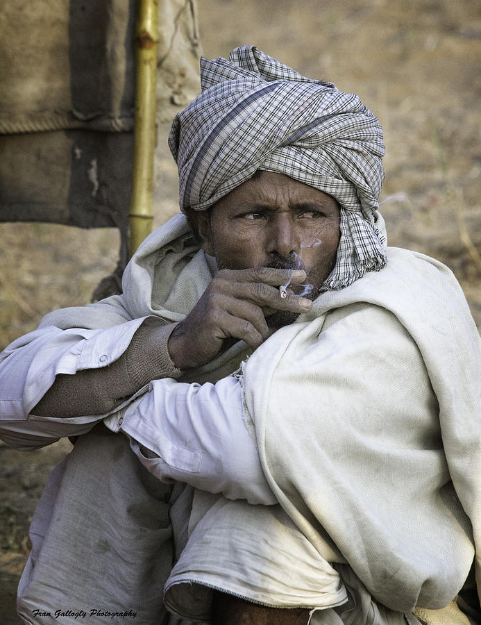 Man With Cigarette Photograph by Fran Gallogly