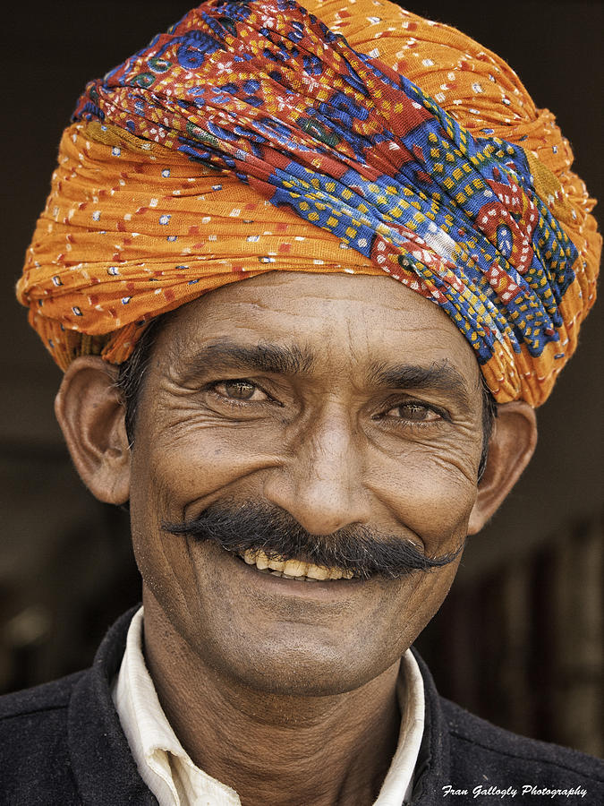 Man with Turban Photograph by Fran Gallogly