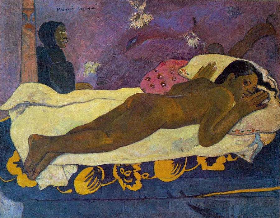 Paul Gauguin Painting - Manao tupapau, The Spirit of the Dead Keeps Watch by Paul Gauguin