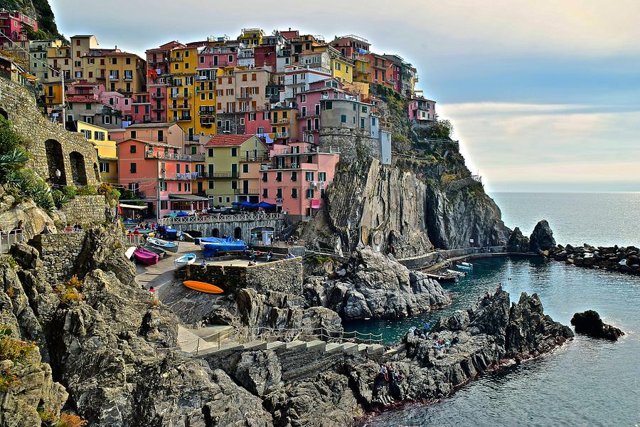 Manarola Close Up Photograph by Frozen in Time Fine Art Photography