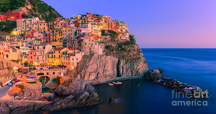 Manarola is one of the five towns that make up the Cinque Terre  Photograph by Henk Meijer Photography