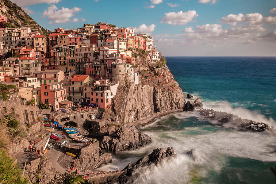 Architecture Photograph - Manarola View by Shelley Evans