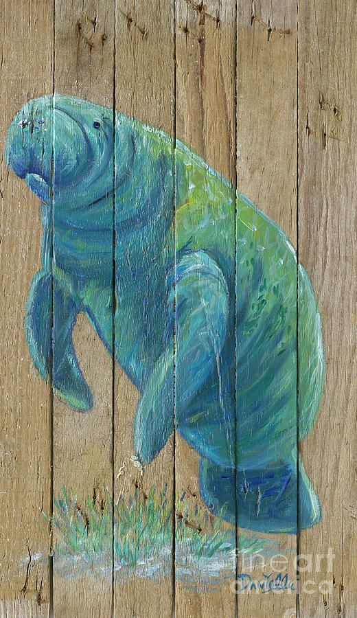 Manatee Painting by Danielle Perry