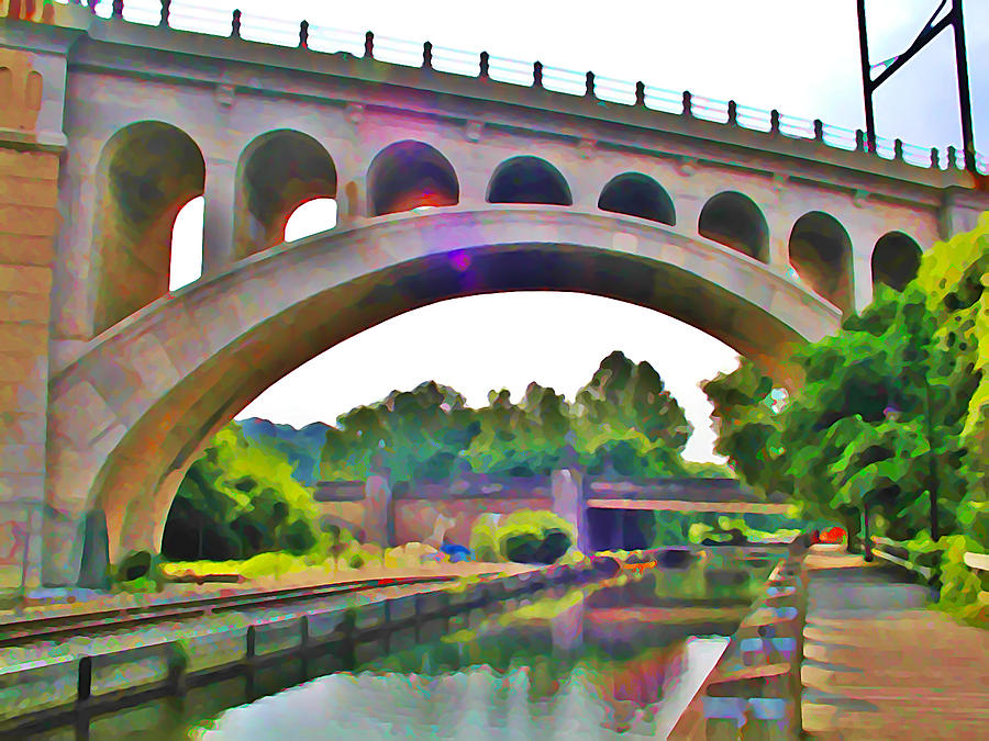 Philadelphia Photograph - Manayunk Canal by Bill Cannon