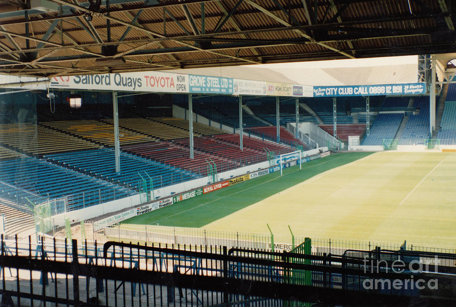 Manchester City - Maine Road - South Stand 3 - 1991 Photograph by Legendary Football Grounds